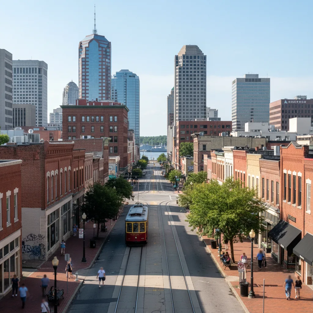 Norfolk, VA business district